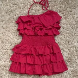 Ruffled Pink Do+Be Dress